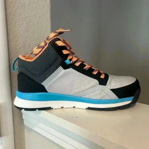 Bogs Sandstone Low CT Sneaker Womens 9.5 Gray Orange Lace Up Ankle Boots Shoes - Picture 5 of 10